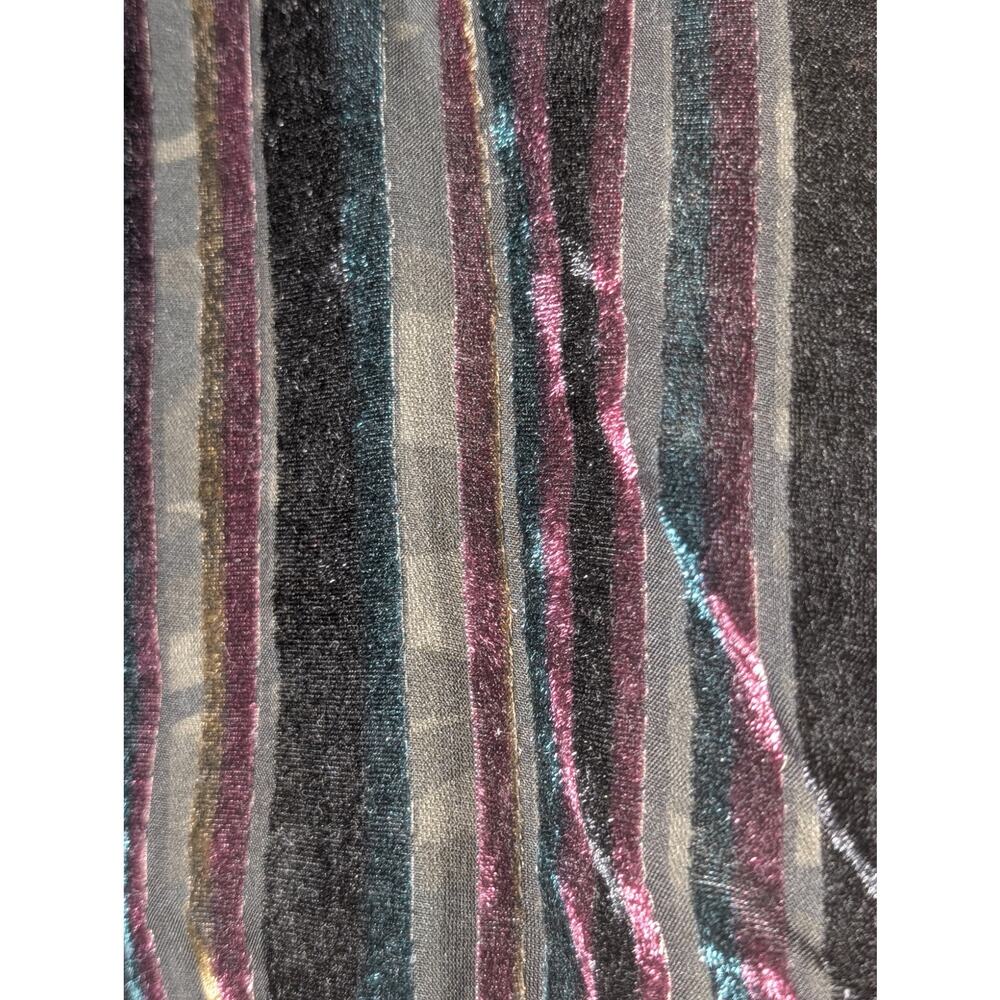 Mystree Shabby Chic Camo Velvet Trim Distressed Button Front Jacket Sz S - Picture 12 of 13